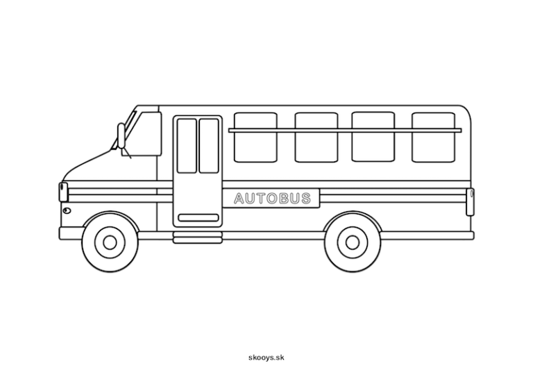 Autobus omalovanka